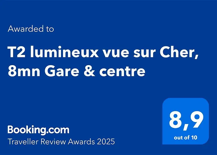 Апартаменты T2 Lumineux Vue Sur Cher, 8mn Gare & Centre